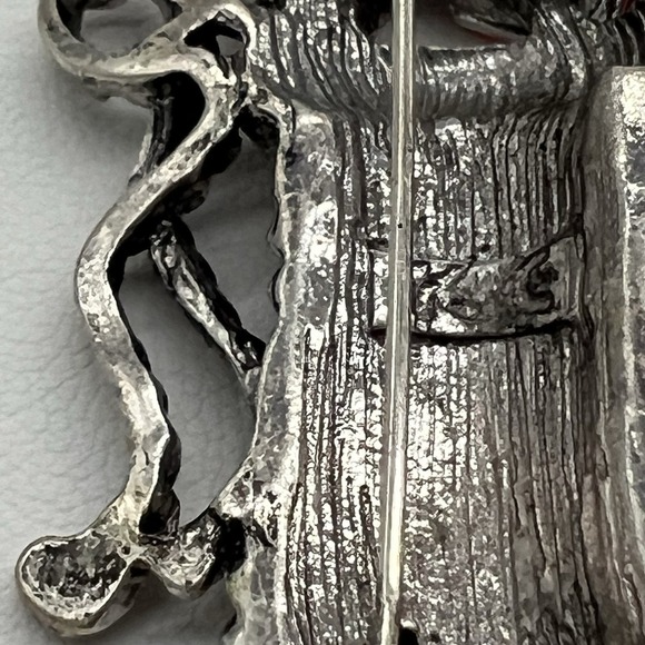 VTG Christmas Stocking Brooch Kenneth Cole Enamel Rhinestones Beads Signed - Picture 6 of 7